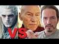 THE WITCHER VS STAR TREK: PICARD - Official Teaser Trailers REACTION + REVIEW