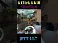 Valorant 5 Click 5 Kill 5 sec Fastest Ace #shorts #ghostplayer