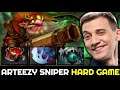 ARTEEZY Sniper Try Hard Game vs TOP 3 MMR & 6 Slotted Death Prophet