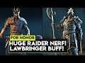 For Honor: HUGE RAIDER NERFS! LAWBRINGER STAMINA BUFF! PATCH 2 10 2 DISCUSSION!