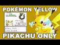 How Hard is Pokémon Yellow With Only a Pikachu?