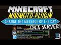 How To Change The Message on The Minecraft Server List (MiniMOTD Admin Tutorial)