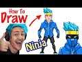 How to Draw Ninja Skin | Fortnite