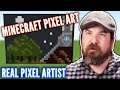 Real Artist Designs Pixel Art in Minecraft • Professionals Play