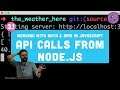 3.1 API calls from Node.js (Weather data from Dark Sky) - Working with Data and APIs in JavaScript