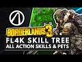 BORDERLANDS 3 | All FL4K Pets, Action Skills, Perks & Abilities + Full Skill Tree Breakdown