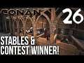 BUILDING STABLES & CONTEST WINNER!!! | Conan Exiles Gameplay/Let's Play S6E26