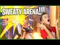 GETTING RUN OVER BY SWEATS IN ARENA!!!