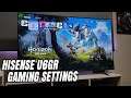 Hisense U6GR Gaming settings