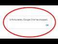 How To Fix Unfortunately Google One Has Stopped Error Android & Ios - Google One App Not Open Fix