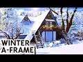 WINTER A-FRAME w/ @SimLicy // Sims 4 Speed Build