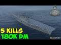 World of WarShips | Audacious | 5 KILLS | 180K Damage - Replay Gameplay 4K 60 fps
