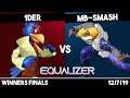 1der (Fox/Falco) vs MB-Smash (Sheik) | Melee Winners Finals | Equalizer 1