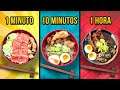 1 Min vs. 10 Min vs. 1 Hora Noodles ¿Cuál eliges tu? 🍜