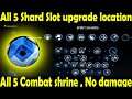 All 5 shard slot upgrade location with map and combat shrine no damage, ori & will of wisp
