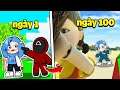 HUY NOOB 100 NGÀY TRÒ CHƠI CON MỰC TRONG MINECRAFT* HUY THỬ THÁCH THOÁT KHỎI TRÒ CHƠI SQUID GAME 🦑🎮