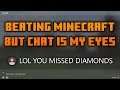 Minecraft But Without Looking - Chat Guides The Stream