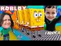 ROBLOX FÁBRICA DO BOB ESPONJA 🧽 (Spongebob Tycoon) Family Plays