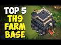 Top 5 Best TH9 Farming Base * Links * | Anti Everything | Clash of Clans - Town Hall 9 (2021) #3