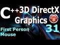 C++ 3D DirectX Tutorial [First Person Mouse]