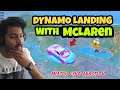 Dynamo gaming landing with maclaren car😰😂#shorts