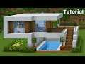 Minecraft Tutorial: How to Build a Modern Underground House - Easy #5