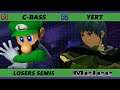S@X 411 Losers Semis - C-Bass (Luigi) Vs. Yert (Marth) Smash Melee - SSBM