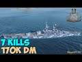 World of WarShips | Richelieu | 7 KILLS | 170K Damage - Replay Gameplay 4K 60 fps