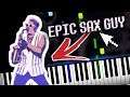 Epic Sax Guy / Sunstroke Project & Olia Tira - Run Away Piano Tutorial (Sheet Music + midi Synthesia