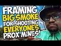 FRAMING BIG SMOKE for Shooting EVERYONE'S PROX MINES!!