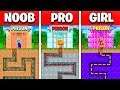 NOOB vs PRO vs GIRL FRIEND IMPOSSIBLE MINECRAFT PRISON CHALLENGE!