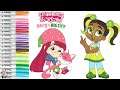 Strawberry Shortcake Berry in the Big City Coloring Book Pages Strawberry Custard and Limon Chiffon