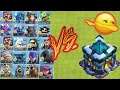 Townhall 13 vs all max lvl troops of coc🔥townhall vs troops💗coc💘 incredible Battle💫unity clash💕
