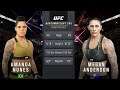 Amanda Nunes Vs. Megan Anderson : UFC 4 Gameplay (Legendary Difficulty) (AI Vs AI) (PS4)