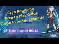 Genshin impact Resurgent Cryo Regisvine Guide  Free to Play Finish Solo in under 1 Minute!!! Act 4