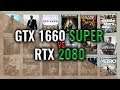 GTX 1660 SUPER vs RTX 2080 Benchmarks | 59 tests