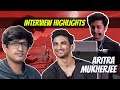 Interview Highlights With Aritra Mukherjee - Unity Game Engine, Sushant Singh Rajput And More