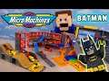 Micro Machines HUGE City Playsets vs LEGO BATMAN & mini Hot Wheels Batmobile