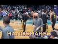 📺 Warriors handshakes and other pregame rituals before Charlotte Hornets at Spectrum Center