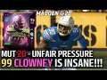 99 Clowney Gameplay - UNFAIR Pressure! He's Insane! | Madden 20 Ultimate Team