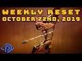 Destiny 2 Reset Guide - October 22nd, 2019 | Weekly Eververse Inventory & World Activities