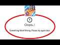 Fix Bowling Crew Oops Something Went Wrong Error Please Try Again Later Problem Solved